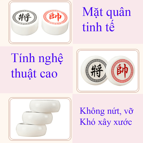 quân cờ tướng đá acrylic